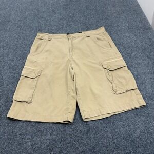 Old Skool Cargo Shorts Mens 38 Tan Cotton Multi Pocket Utility Gorpcore Skater